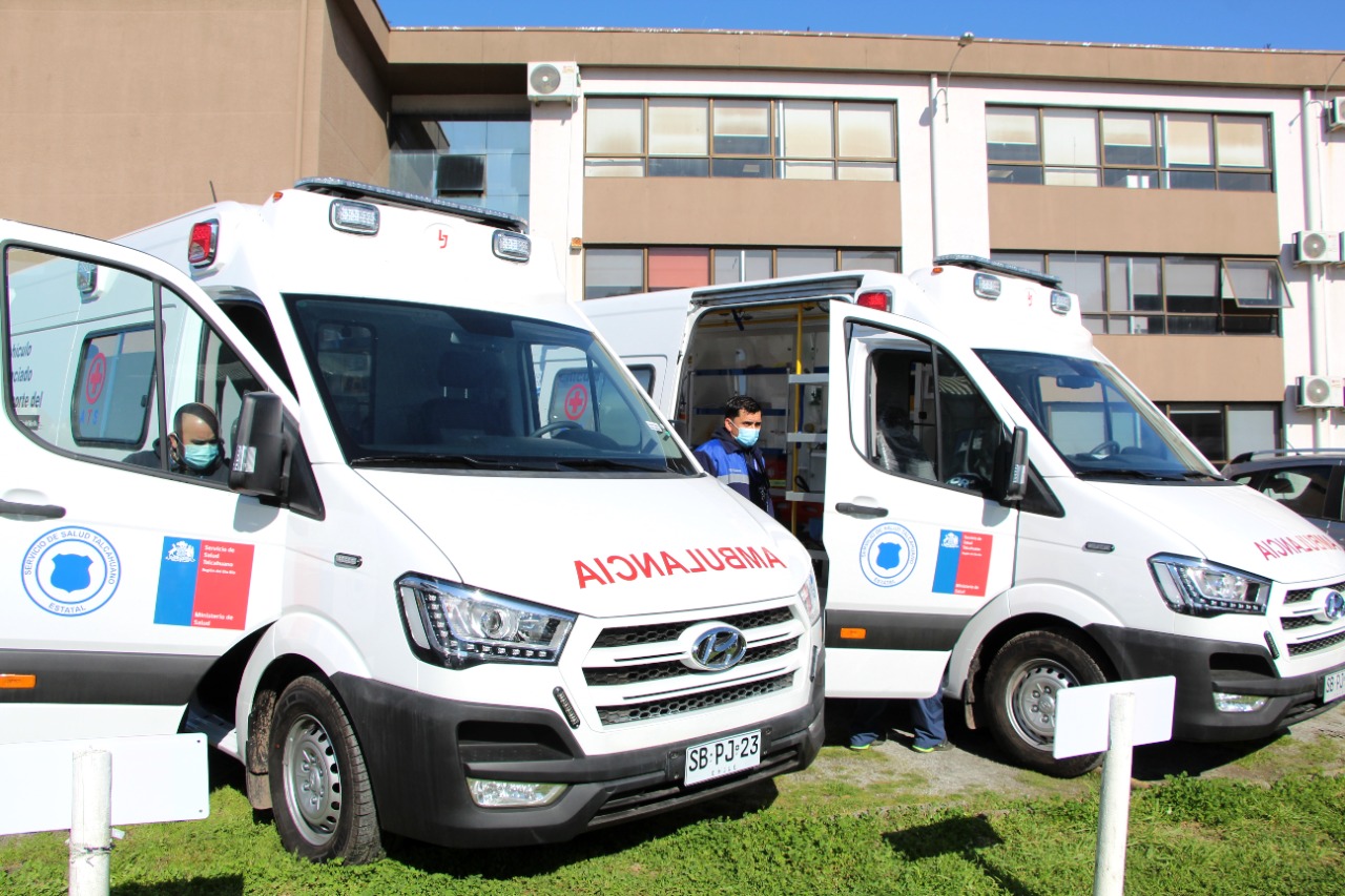 Talcahuano recibe cinco nuevas ambulancias para sus Cesfam