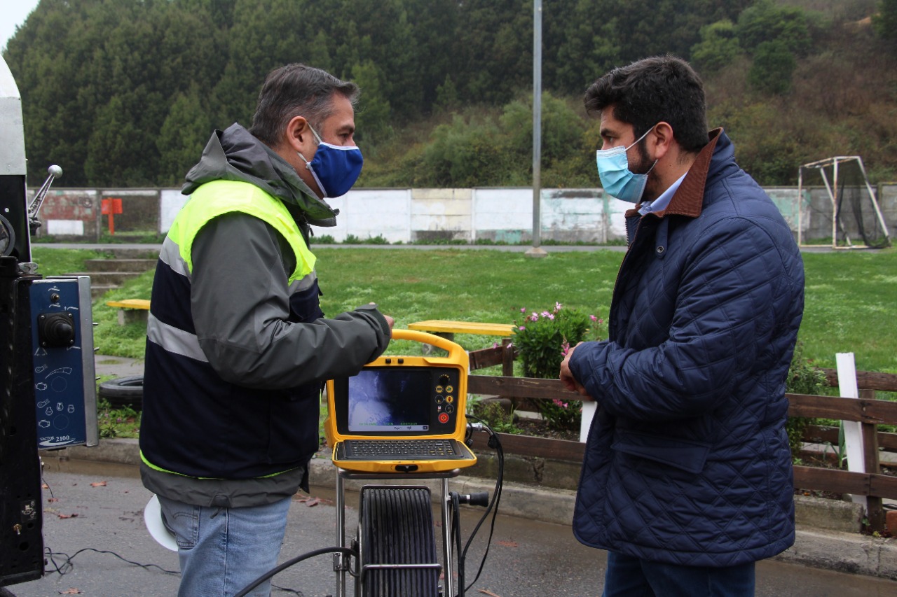 Municipio de Talcahuano y Essbio iniciaron Plan de Invierno 2021 con limpieza de alcantarillado